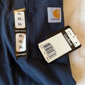 Carhartt 100%cotton Navy blue short sleeve shirt XL